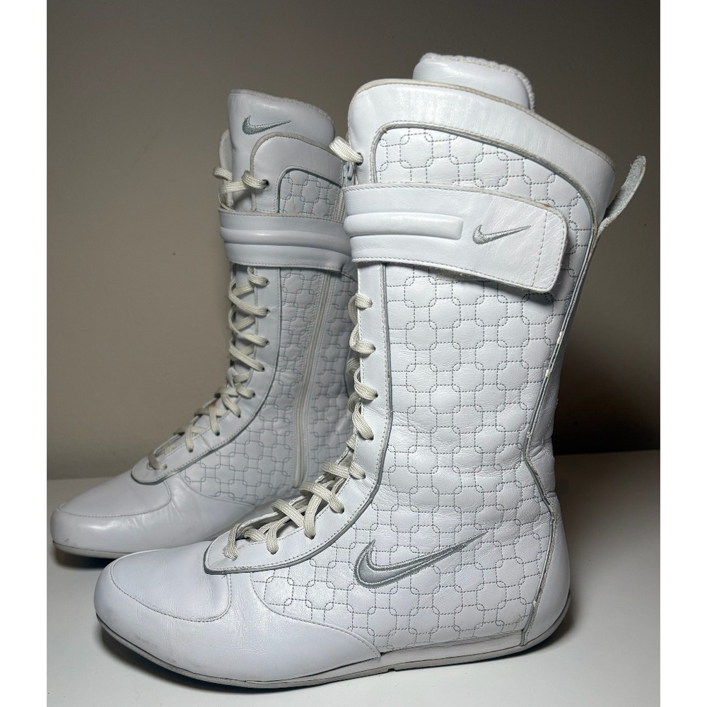 Nike Y2K Archive Boxing Boots Rare Vintage White Boxing Shoes | Women's Size 9